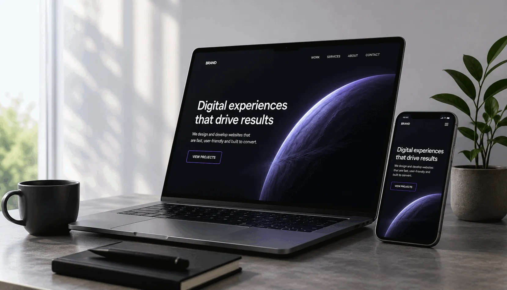 YourWebSiteTools hero artwork supporting the landing headline